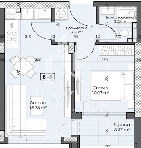 In vendita  1 camera da letto Plovdiv , Gagarin , 60 mq | 83910738 - Immagine [3]
