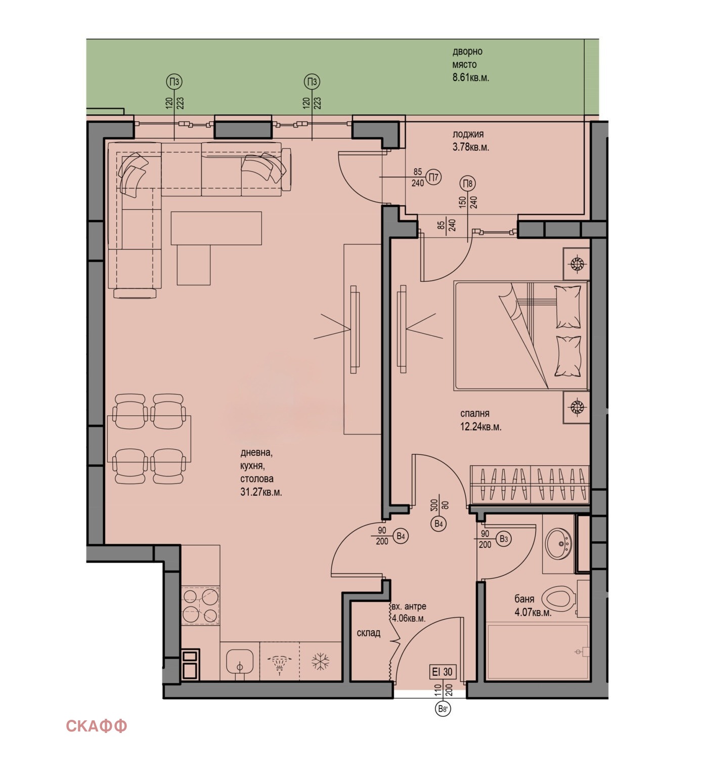Продава 2-СТАЕН, гр. Пловдив, Отдих и култура, снимка 3 - Апартаменти - 55363206