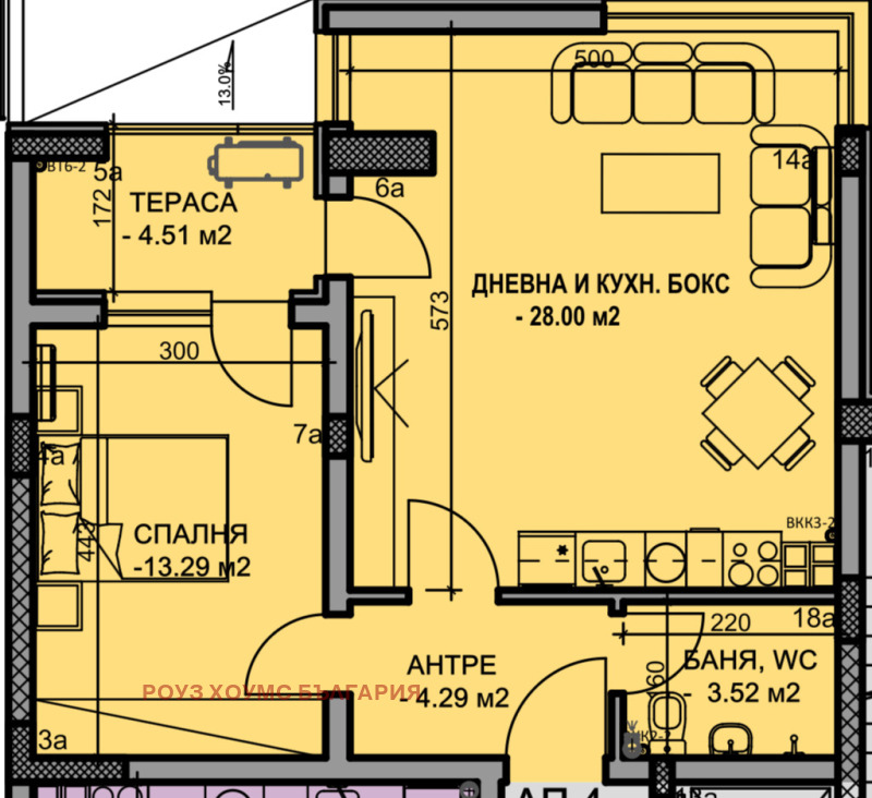 Продава 2-СТАЕН, гр. Пловдив, Южен