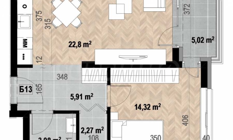 Продава 2-СТАЕН, гр. София, Кръстова вада, снимка 11 - Апартаменти - 53384931