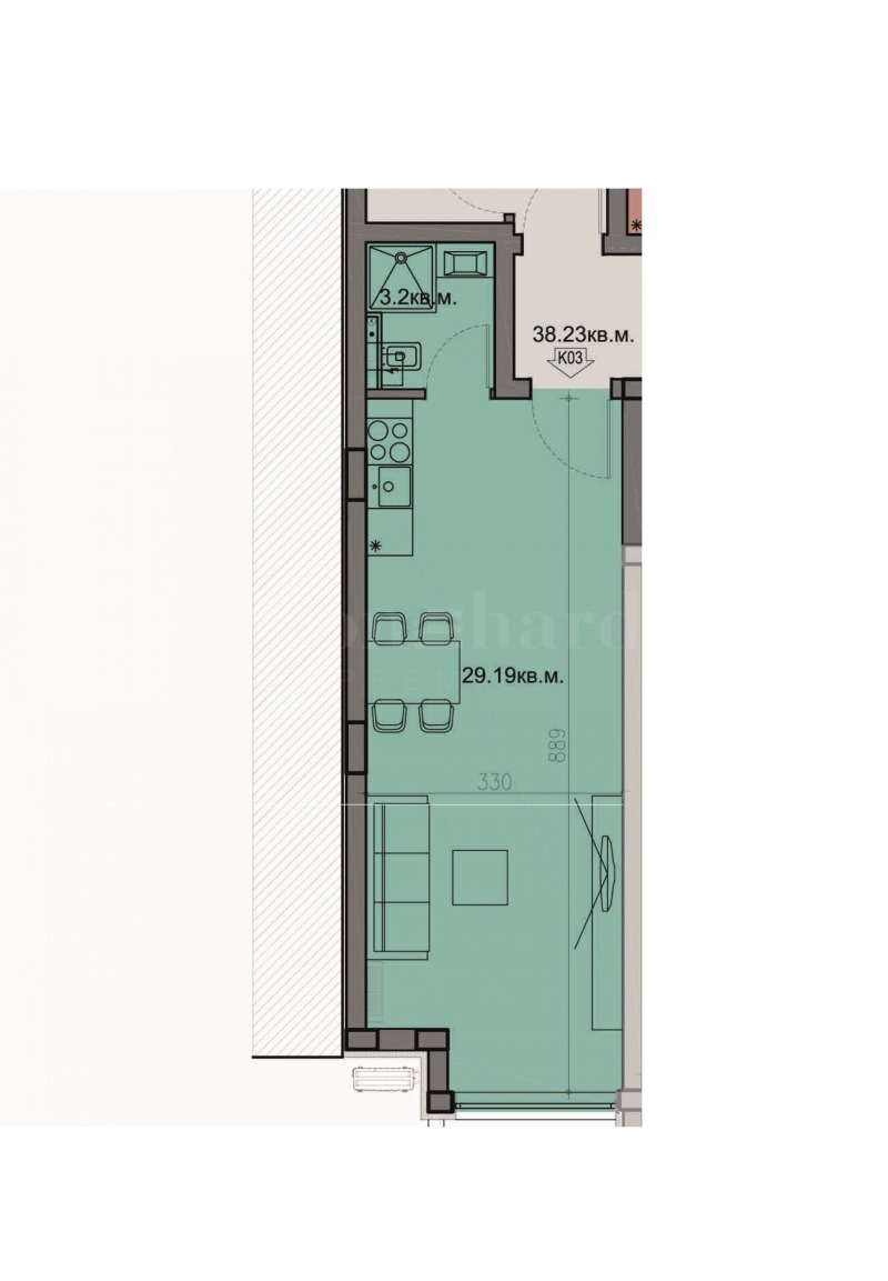 Продава 1-СТАЕН, гр. Варна, Бриз, снимка 4 - Апартаменти - 53139053