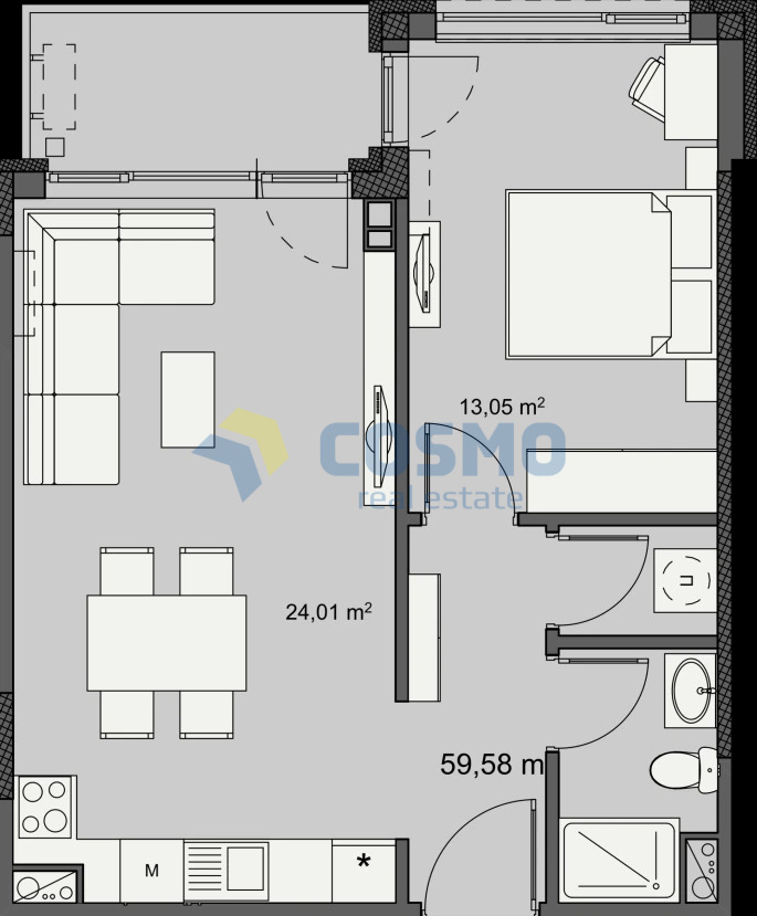 Продава 2-СТАЕН, гр. Бургас, Изгрев, снимка 5 - Апартаменти - 56132738
