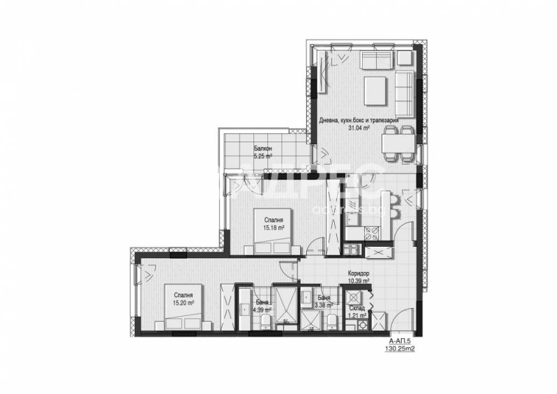 De vânzare  2 dormitoare Sofia , Hladilnica , 130 mp | 27515754 - imagine [2]