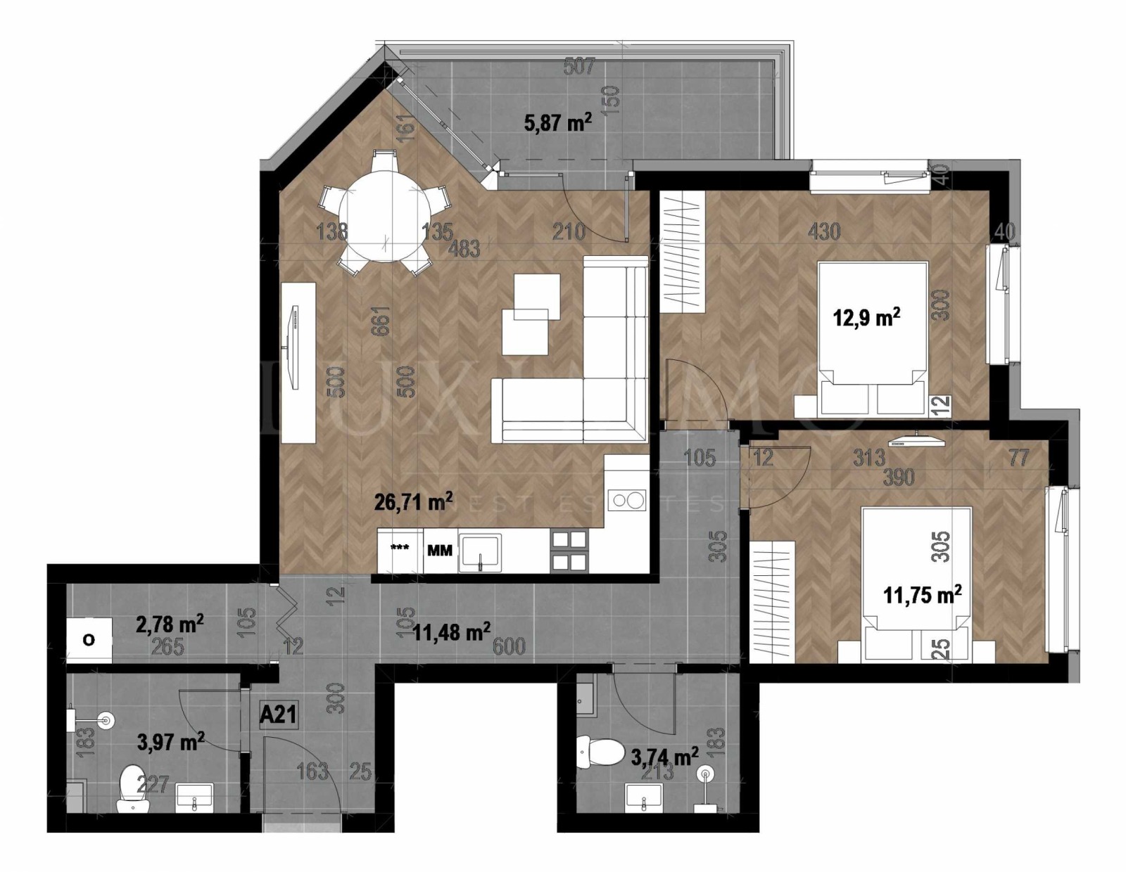 Продава 3-СТАЕН, гр. София, Кръстова вада, снимка 3 - Апартаменти - 55352624
