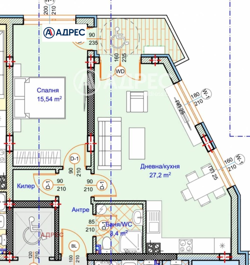 Продава 2-СТАЕН, гр. Варна, Погреби, снимка 4 - Апартаменти - 53073098