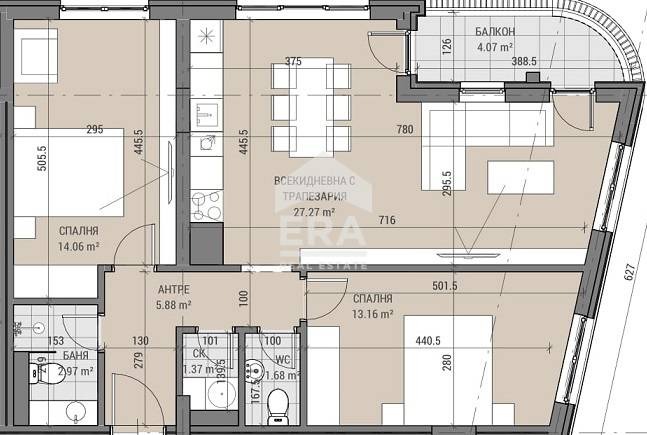 Na prodej  2 ložnice Sofia , Ljulin 6 , 100 m2 | 34736086 - obraz [7]