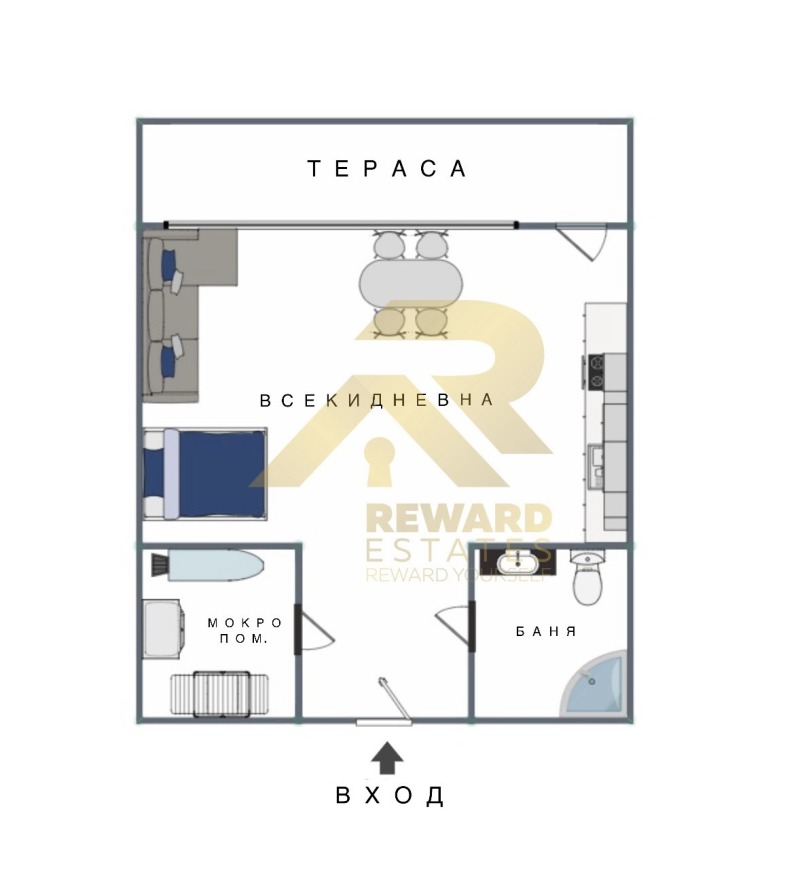 Te koop  Studio Sofia , Karpuzitsa , 50 m² | 53490812