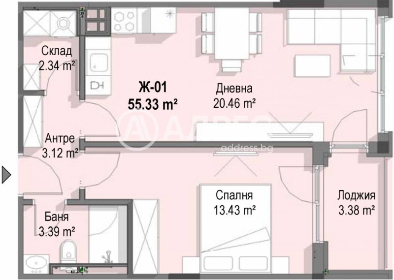 À venda  2 quartos Sofia , Krastova vada , 106 m² | 77363123 - imagem [4]