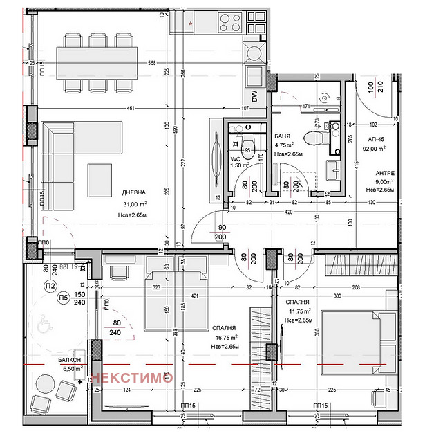 Till salu  2 sovrum Plovdiv , Ostromila , 107 kvm | 85326561 - bild [2]