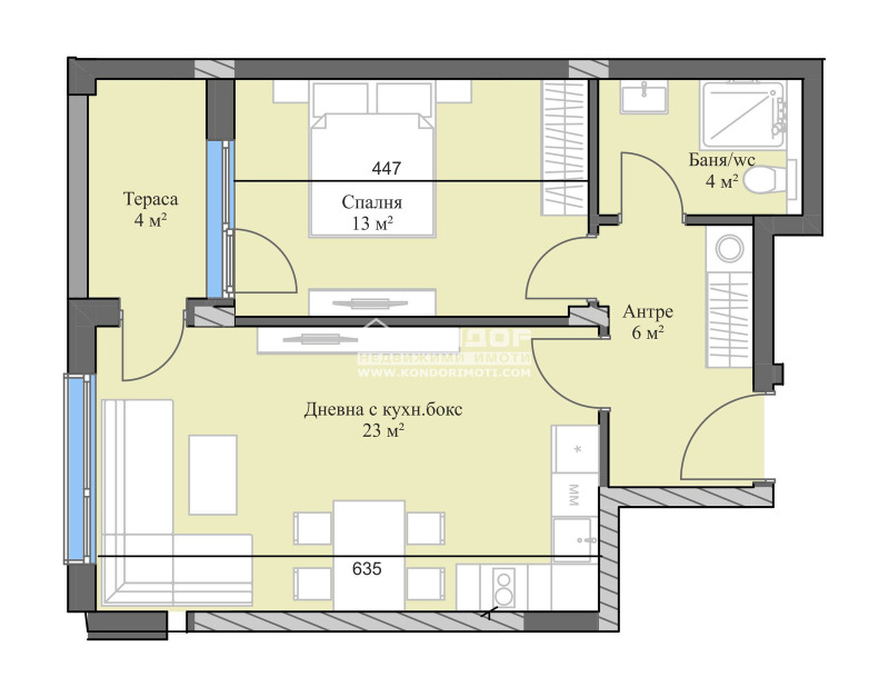 Продава 2-СТАЕН, гр. Пловдив, Кършияка, снимка 3 - Aпартаменти - 46074676