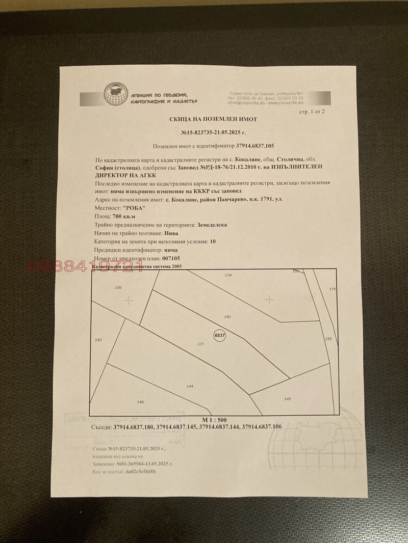 Zu verkaufen  Handlung Sofia , Kokaljane , 1581 qm | 71185899 - Bild [2]