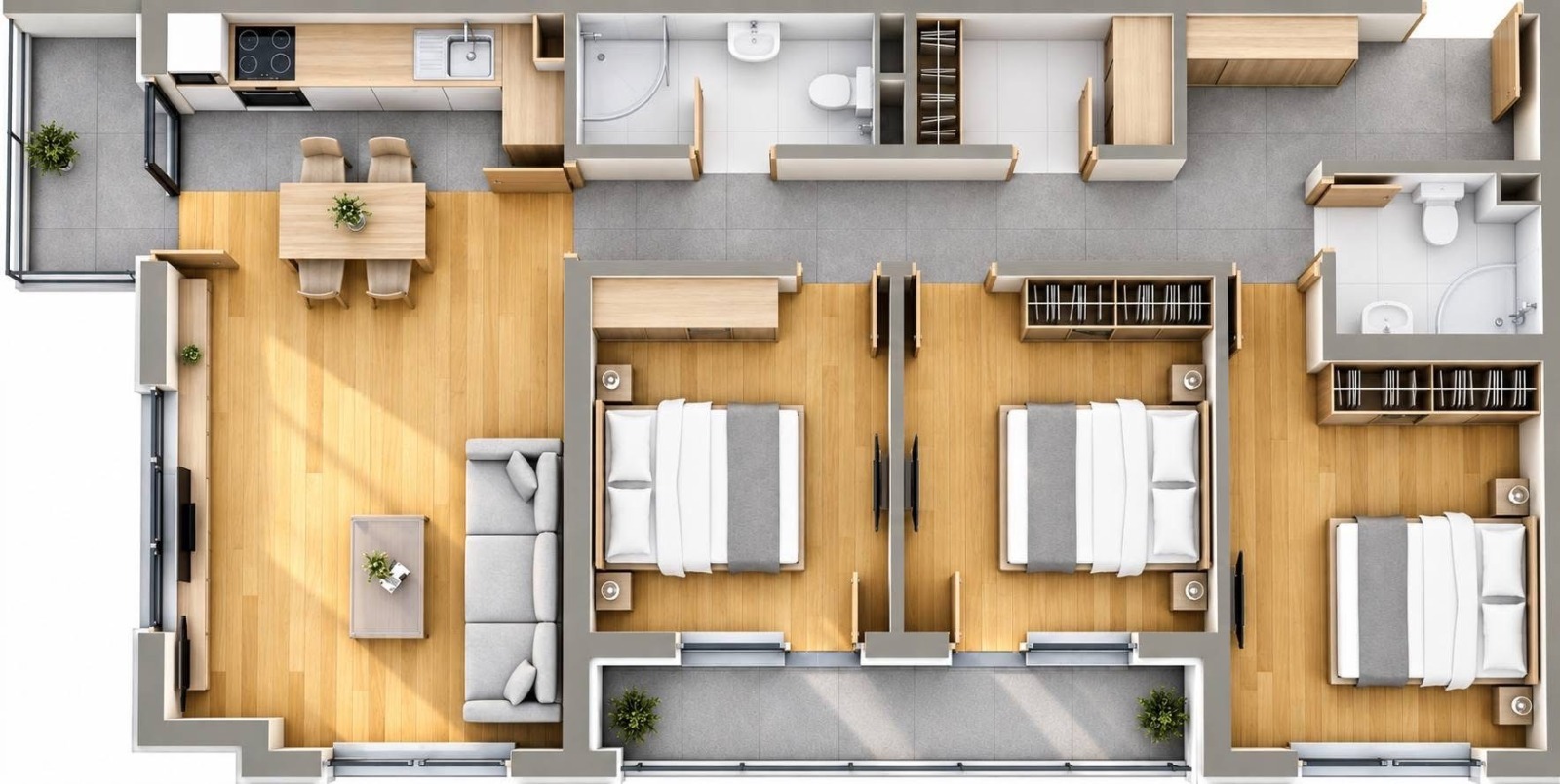 Продава 4-СТАЕН, гр. София, Красна поляна 2, снимка 3 - Апартаменти - 56223852