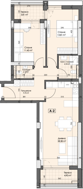 2 bedroom Gagarin, Plovdiv