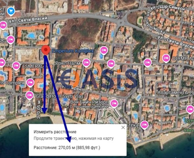 Продава 2-СТАЕН, гр. Свети Влас, област Бургас, снимка 11 - Апартаменти - 52579607
