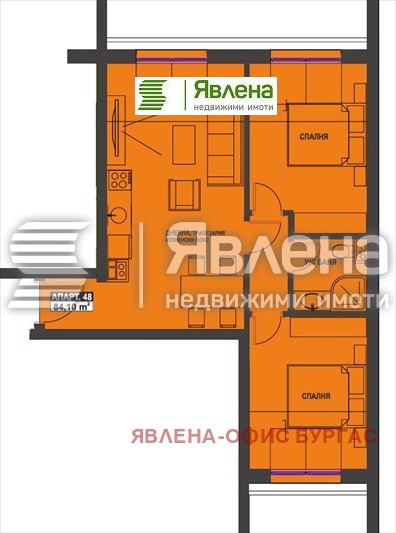 Продава  3-стаен град Бургас , Братя Миладинови , 84 кв.м | 32423367