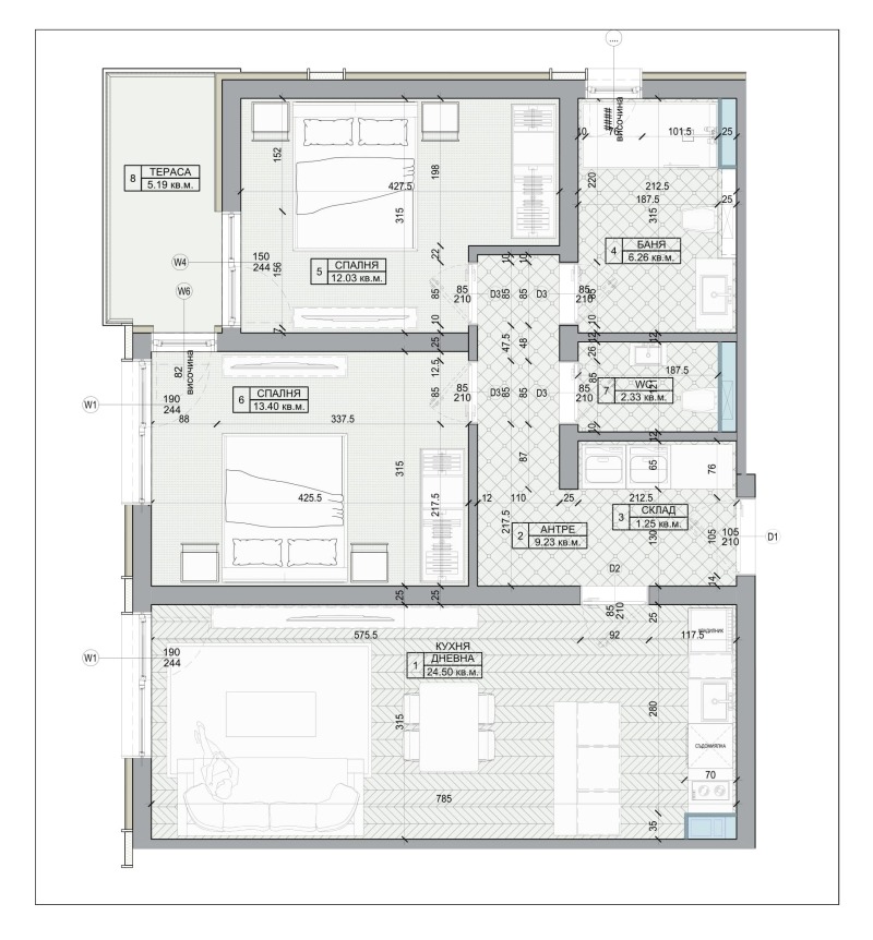 На продаж  2 спальні Бургас , Изгрев , 101 кв.м | 36827773 - зображення [2]