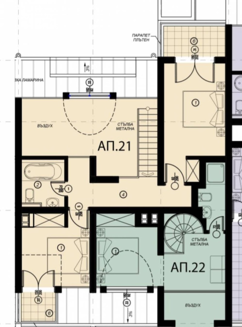 Zu verkaufen  3+ Schlafzimmer Sofia , Manastirski liwadi , 121 qm | 23913389 - Bild [5]