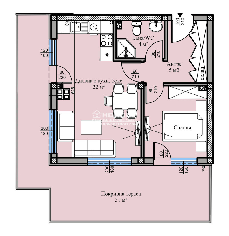 Na prodej  1 ložnice Plovdiv , Christo Smirnenski , 92 m2 | 14182067 - obraz [2]