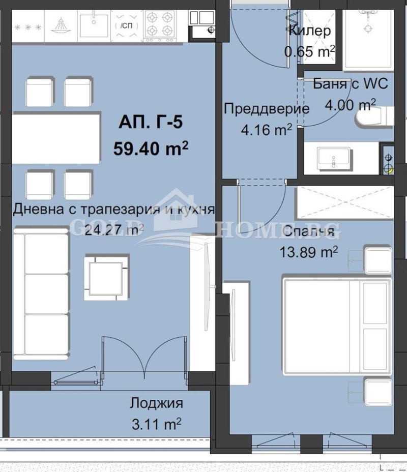 Na prodej  1 ložnice Plovdiv , Christo Smirnenski , 74 m2 | 43845764 - obraz [3]