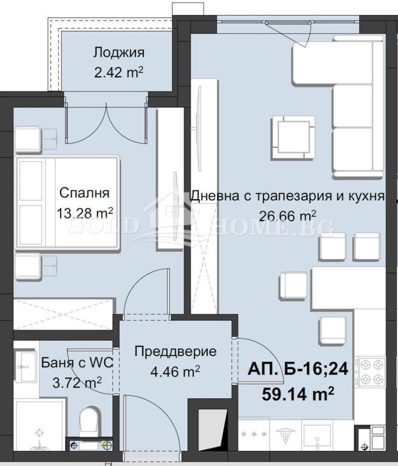 Na prodej  1 ložnice Plovdiv , Christo Smirnenski , 74 m2 | 43845764 - obraz [7]