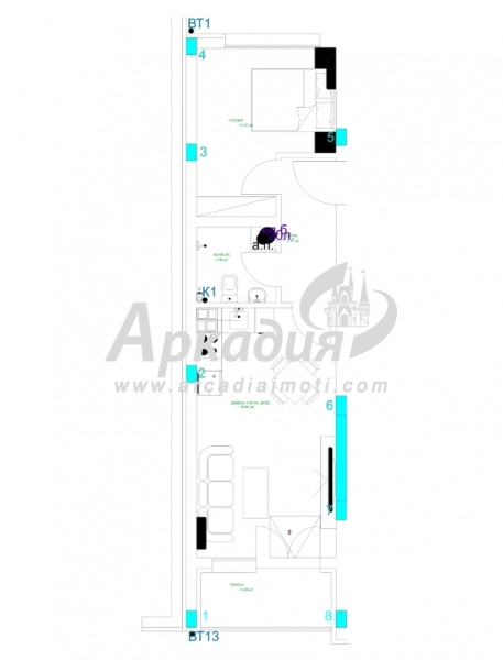 In vendita  1 camera da letto Plovdiv , Mladegki Halm , 63 mq | 68162602