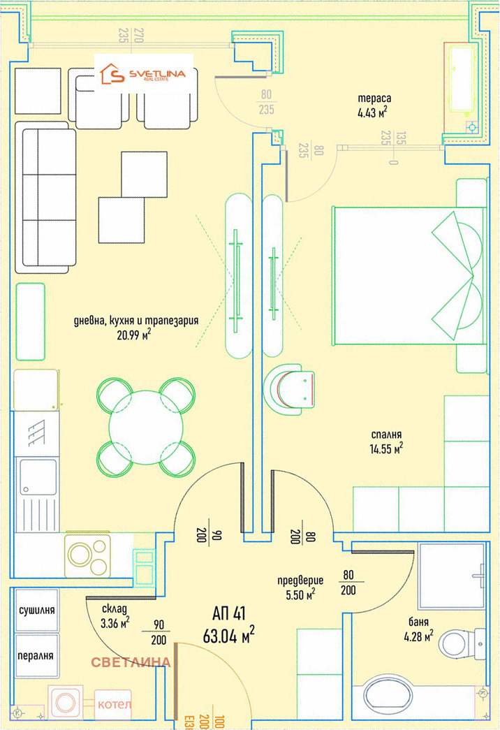 De vânzare  1 dormitor Sofia , Malinova dolina , 75 mp | 52883451 - imagine [2]
