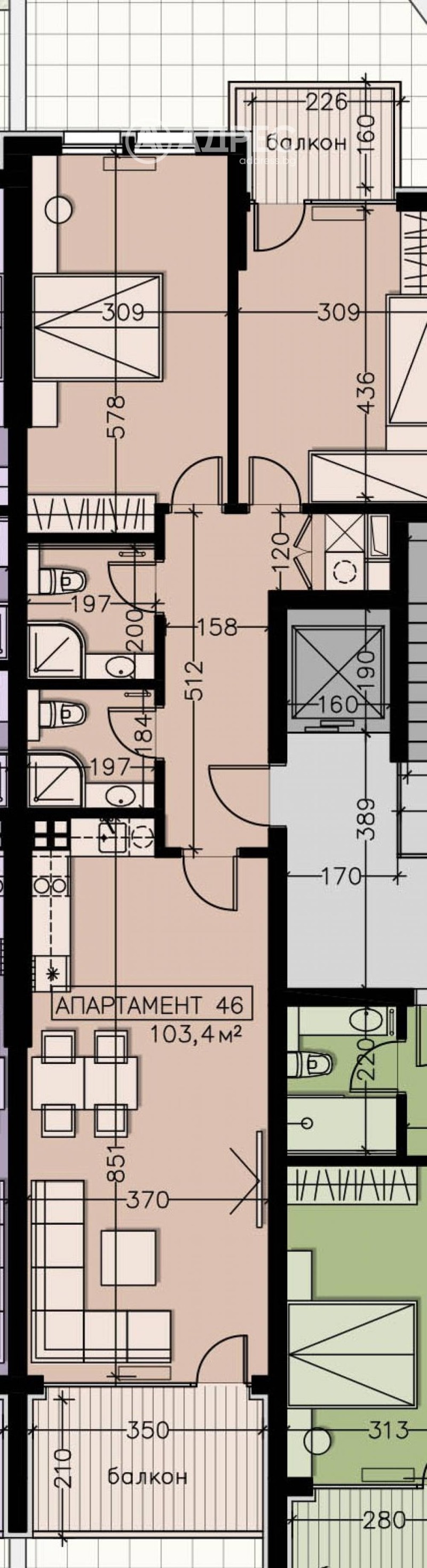 À vendre  2 chambres Sofia , Manastirski livadi , 123 m² | 37569735 - image [2]