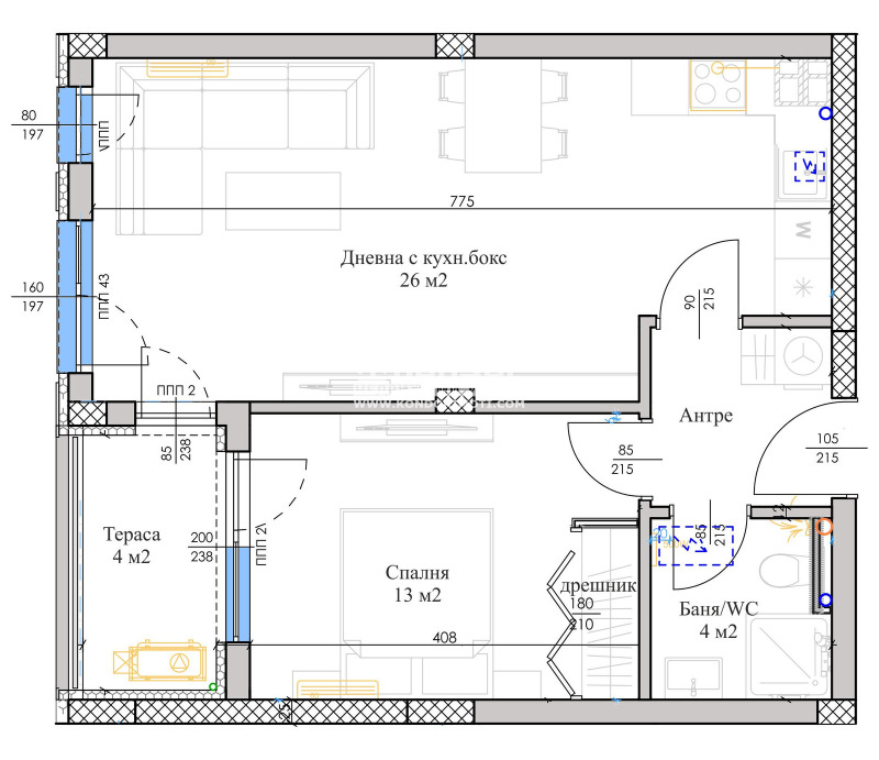 In vendita  1 camera da letto Plovdiv , Belomorski , 65 mq | 26534557 - Immagine [7]