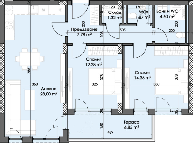 Продава 3-СТАЕН, гр. Пловдив, Тракия, снимка 2 - Апартаменти - 52453695