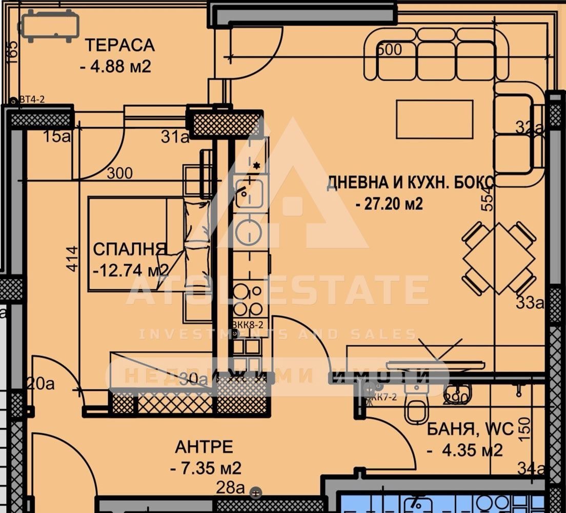 Продава 2-СТАЕН, гр. Пловдив, Южен, снимка 2 - Апартаменти - 54146902