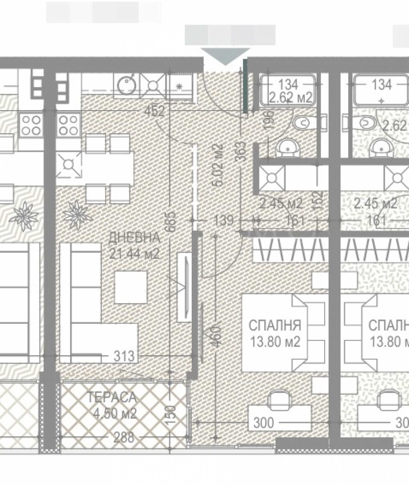 Продава  2-стаен град София , Малинова долина , 75 кв.м | 48654518 - изображение [2]
