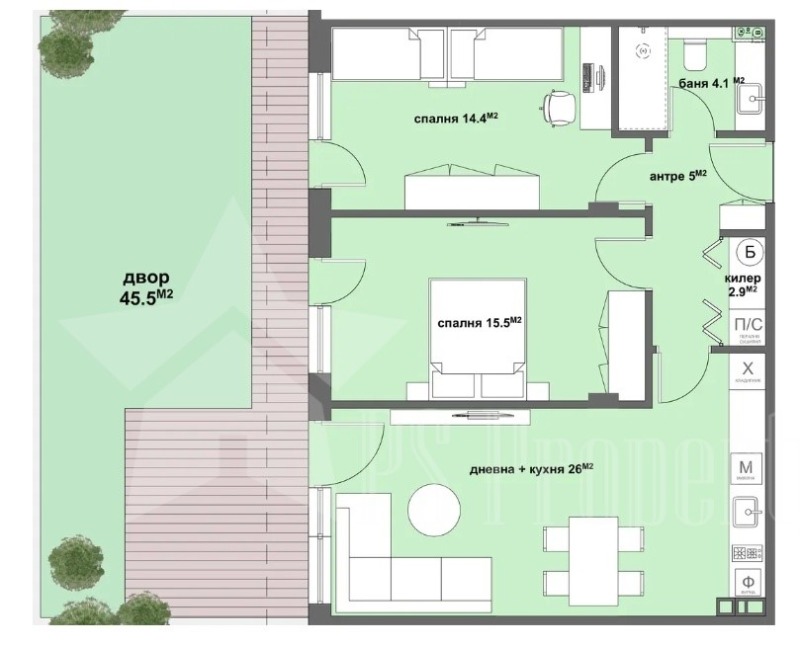 Продава 3-СТАЕН, гр. Стара Загора, Железник - изток, снимка 2 - Апартаменти - 52826334