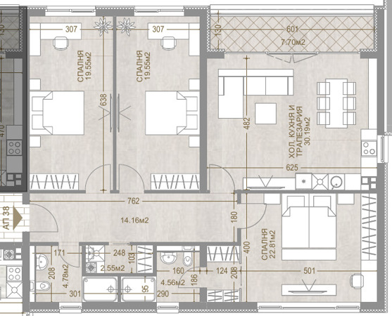 Продава 4-СТАЕН, гр. София, Манастирски ливади, снимка 14 - Апартаменти - 52724619