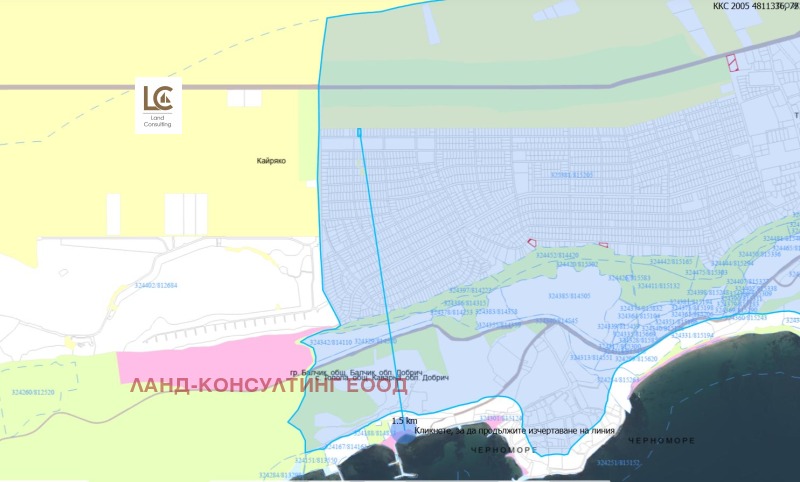 Продава  Парцел област Добрич , с. Топола , 608 кв.м | 84356522