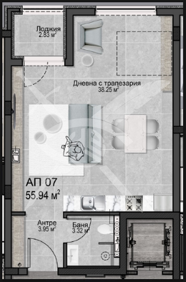 Продава 1-СТАЕН, гр. София, с. Лозен, снимка 2 - Апартаменти - 55693457