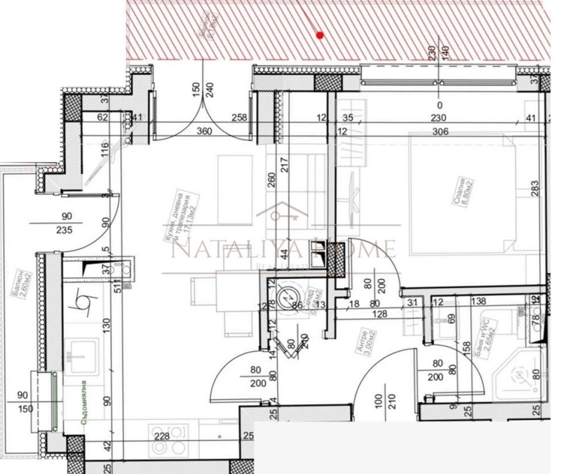 In vendita  1 camera da letto Burgas , Vazragdane , 66 mq | 66223473 - Immagine [2]