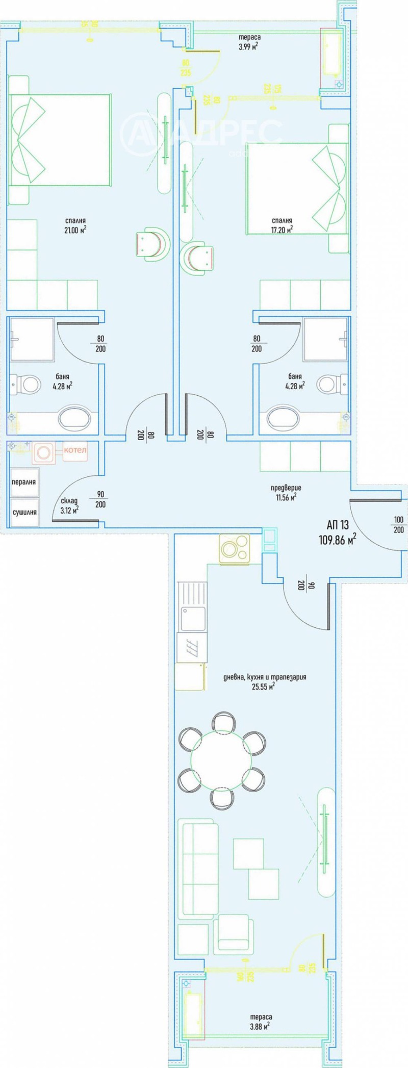 Продава 3-СТАЕН, гр. София, Малинова долина, снимка 4 - Aпартаменти - 47266839