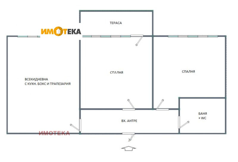 Продается  2 спальни София , Център , 79 кв.м | 37763159 - изображение [4]