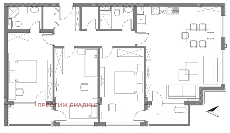 Продава 4-СТАЕН, гр. София, Дървеница, снимка 3 - Aпартаменти - 49479233