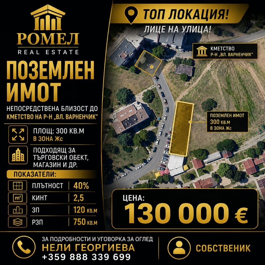 Продава ПАРЦЕЛ, гр. Варна, Владислав Варненчик 1