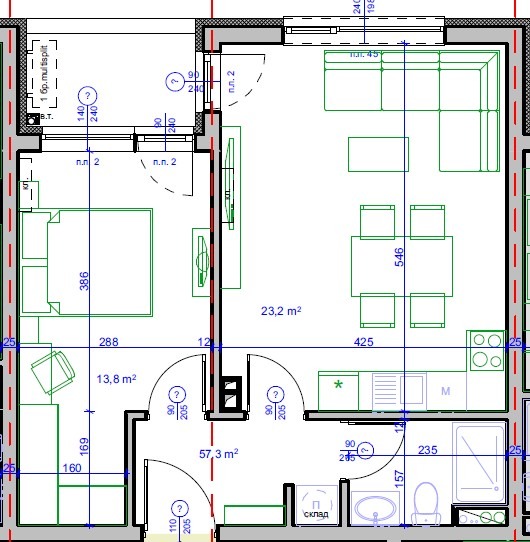 Till salu  1 sovrum Burgas , Meden rudnik - zona V , 65 kvm | 44501241 - bild [6]