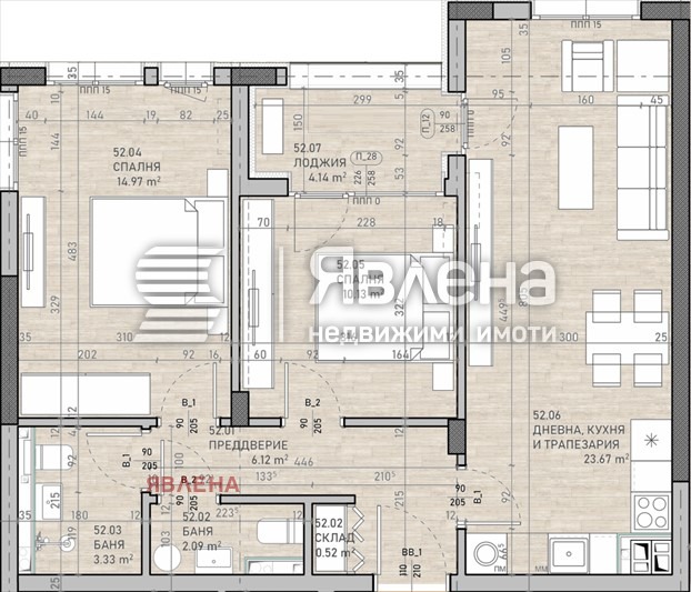 Продава 3-СТАЕН, гр. София, Сухата река, снимка 2 - Aпартаменти - 48121444