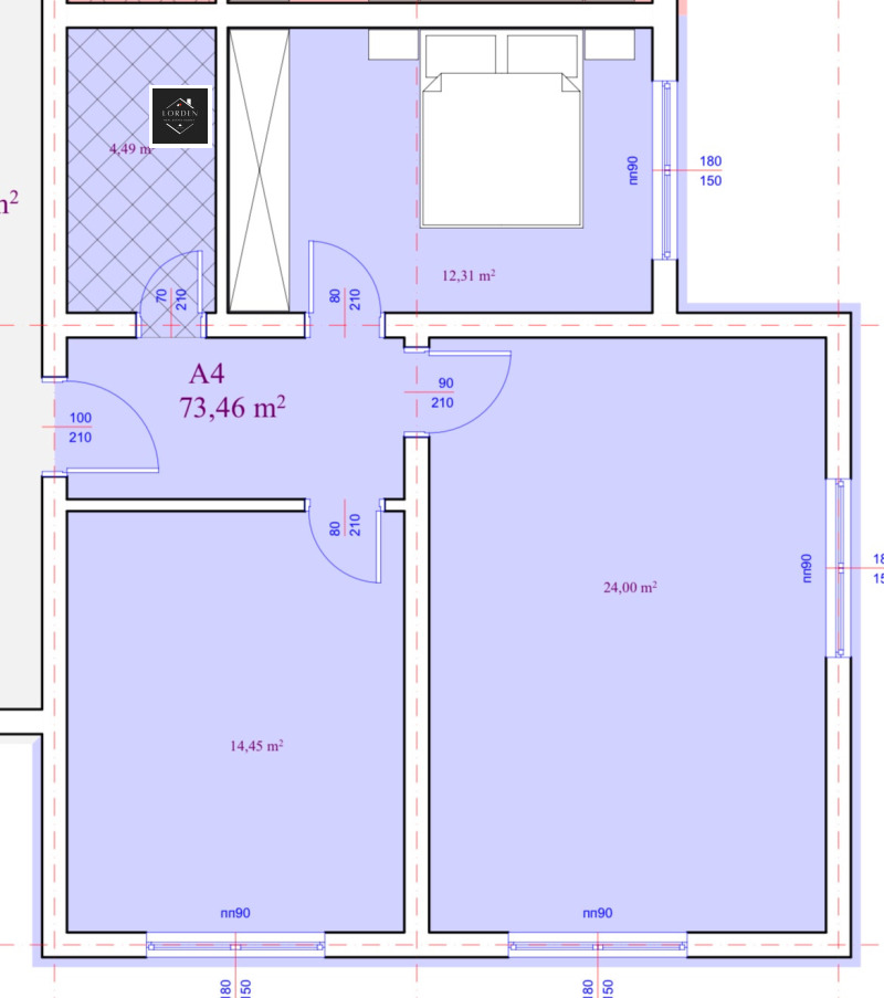 En venta  2 dormitorios Pazardzhik , Mladost , 97 metros cuadrados | 83314394 - imagen [8]