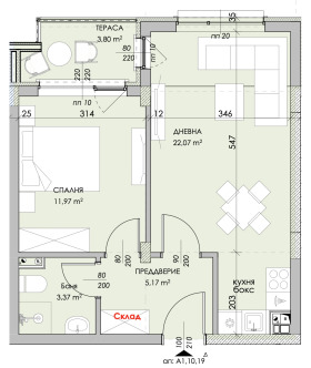 1 bedroom Belomorski, Plovdiv 2