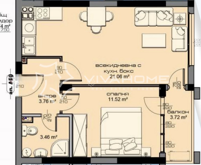 Продава 2-СТАЕН, гр. Варна, Кайсиева градина, снимка 9 - Апартаменти - 53189277