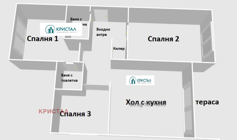 Продава 4-СТАЕН, гр. Пловдив, Кършияка, снимка 2 - Апартаменти - 53042926