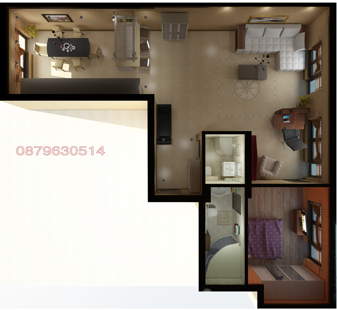 Продава 2-СТАЕН, гр. Приморско, област Бургас, снимка 2 - Апартаменти - 55679291
