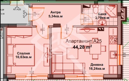 Til salgs  1 soverom region Burgas , Ajtos , 44 kvm | 17271574 - bilde [2]