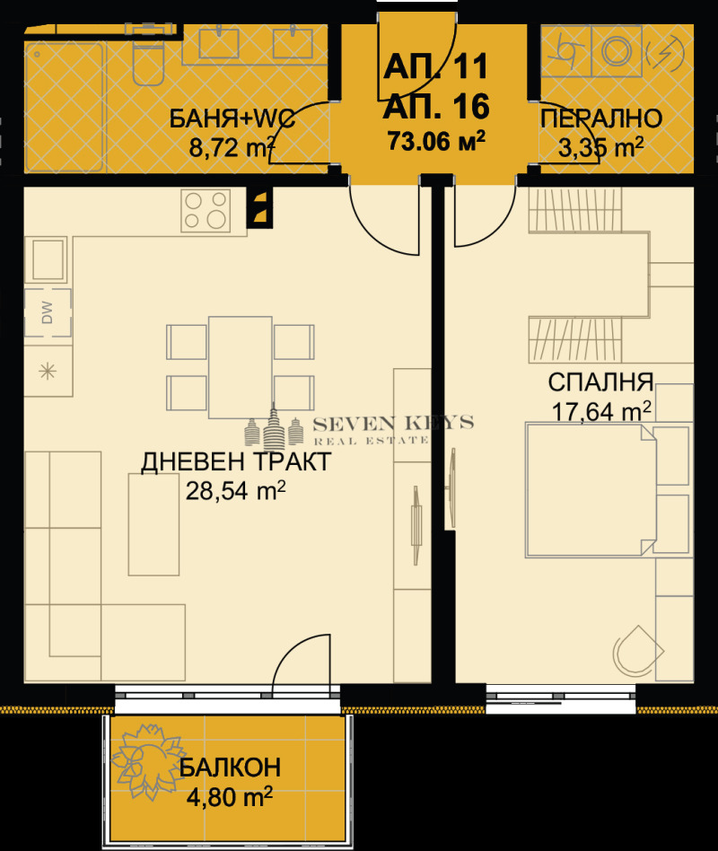 Продава 2-СТАЕН, гр. Варна, Бриз