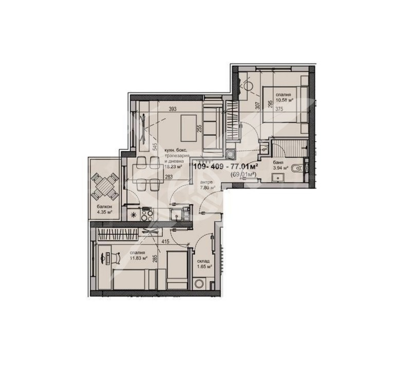 En venta  2 dormitorios Sofia , Krastova vada , 77 metros cuadrados | 26997998 - imagen [2]